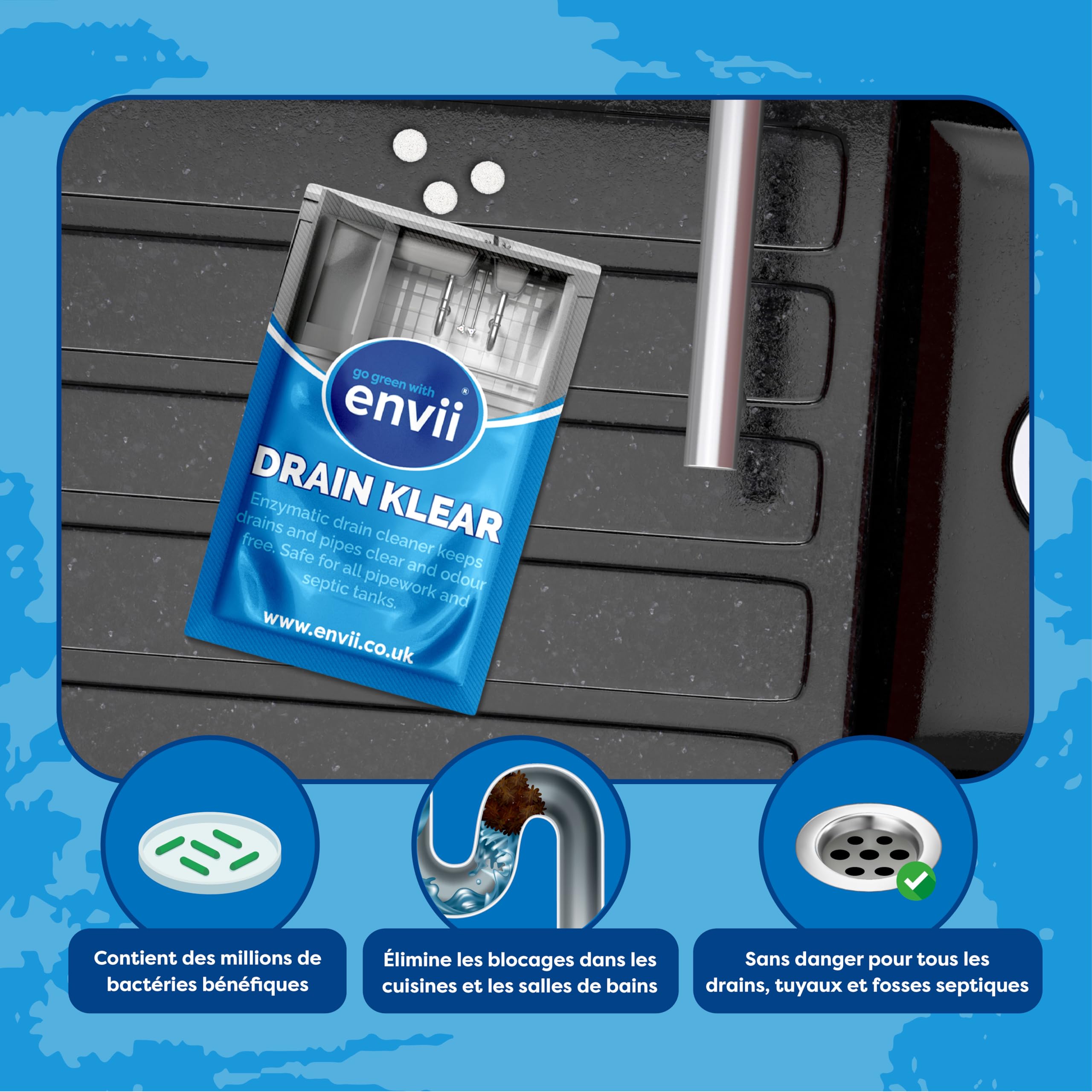 envii-drain-klear-d-boucheur-canalisation-enzymes-12-pcs image 3
