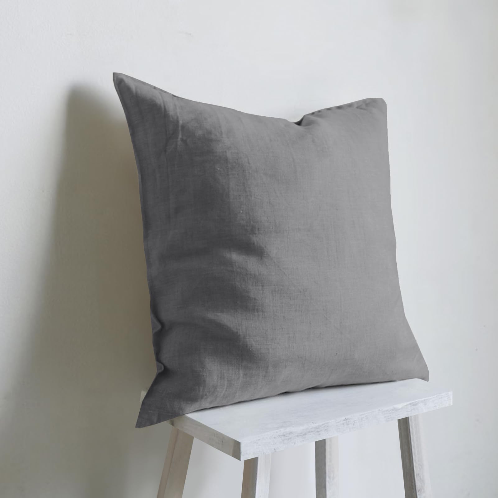 chuffed-taies-d-oreiller-80x80-housse-lin-coton-gris-lot-2 image 8
